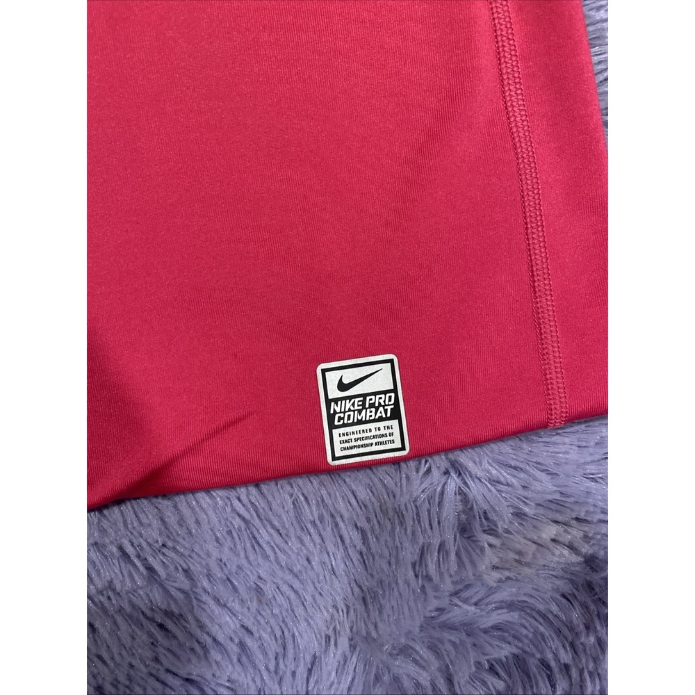 Women's Nike Pro Combat‎ Hyperwarm Compression Pullover Pink Size Large - Picture 2 of 5